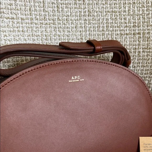 BNWT A.P.C. Demi-Lune Calfskin Bag (#12301) - Picture 3 of 7